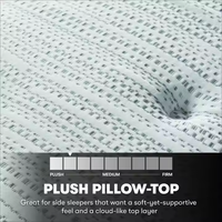 Matelas en mousse haute densité doux comme un nuage 25d, taille king queen, matelas compressé, matelas de 10, 12, 16 pouces, matelas moyen premium