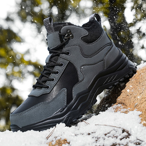 Botas de Senderismo Duraderas Antideslizantes, Botas de Nieve Impermeables y Gruesas para Trekking al Aire Libre, Zapatos Casuales Cálidos y Cómodos para Invierno - Product Image 5
