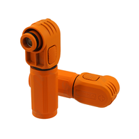 25 blocs de bornes DEGSON ESP-250A-70-OR-BK-00, connecteurs de stockage d'énergie, verrous de sécurité orange, rotation libre à 360°, 1500V, 17mm
