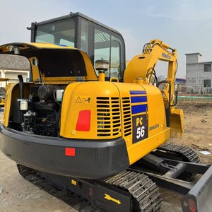 Miniexcavadora Komatsu PC56 de segunda mano, 5.5 toneladas, hidráulica, con aire acondicionado, excavadora Komatsu PC56 usada - Product Image 1