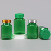 Bouteille d'emballage pour capsules de médicaments en plastique PET de 120 ml et 150 ml à bas prix du fabricant avec bouchon à vis