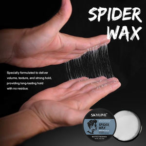 Crema de pelo mate para hombres, cera para el pelo de <span class=keywords><strong>araña</strong></span>, de alta retención, sin brillo, novedad - Product Image 2