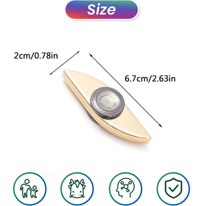Jouet Fidget Spinner ultra durable avec roulement en acier inoxydable, haute vitesse, tours de manivelle de 2 à 5 minutes, matériau métallique de précision - Product Image 2