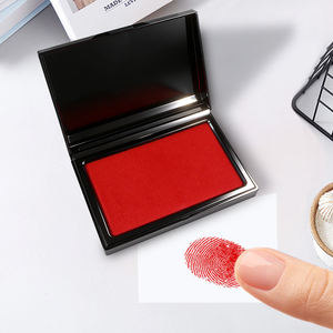 Almohadilla de Tinta de Secado Rápido, Tinta para Huellas Dactilares, Caja de Sellos para Oficina <span class=keywords><strong>Financiera</strong></span>, Adecuada para Finanzas, Agencias de Seguridad y Archivos - Product Image 3