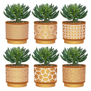 YICAI-plantas artificiales de Aloe, bonsái, imitación de arcilla, flores falsas, <span class=keywords><strong>mesa</strong></span> de oficina, adornos en maceta - Product Image 2