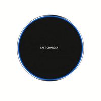 Chargeur sans fil ultra-fin 15W pour smartphone, station de charge rapide pour téléphone portable