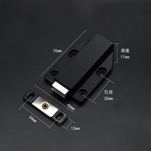 Dispositif de rebond magnétique pour porte d'armoire S0030, design minimaliste en plastique pour portes d'armoires - Product Image 3