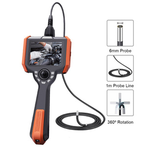 Cámara Industrial de Articulación de 360 Grados y 4 Vías, Cámara de Inspección de Alcantarillado Impermeable IP67 de 720P, Cámara para Perforaciones con Pantalla de 5'' - Product Image 1