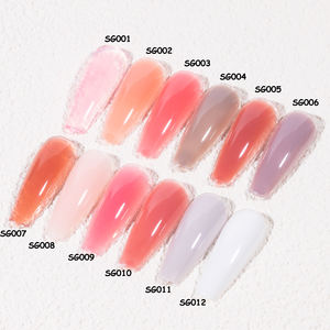 KODIES GEL <span class=keywords><strong>Vernis</strong></span> à Ongles <span class=keywords><strong>Semi</strong></span>-<span class=keywords><strong>Permanent</strong></span> UV Camouflage Nude Gelée Rose Blanc French Résine Structurée Base Rubber en Flacon - Product Image 3