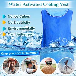Chaleco evaporativo de enfriamiento frío y hielo activado por agua PVA, cuerpo para clima cálido, ropa de enfriamiento rápido - Product Image 4