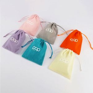 Luxury Custom Logo Velvet <b>Pouch</b> | Premium <b>Drawstring</b> Bag for Corporate Promotional Gift - Product Image 1