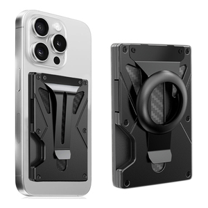 <span class=keywords><strong>Portafoglio</strong></span> Magnetico in Metallo per Carte e Telefono con <span class=keywords><strong>Clip</strong></span> Portasoldi per Apple AirTag, Set Regalo Aziendale, Regalo per Uomo - Product Image 1