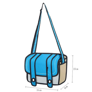 Sac à bandoulière unisexe <span class=keywords><strong>de</strong></span> créateur, étanche, avec fermeture éclair, motif dessin animé 3D, 20-36L, en polyester, idéal pour l'école - Product Image 3