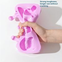 Moules en silicone de formes de dessins animés variées, moules à glaces de haute qualité pour les tout-petits, moules à glaces maison