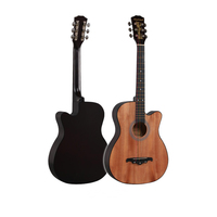 Guitare acoustique en acajou de 38 pouces, prix de gros, haute qualité