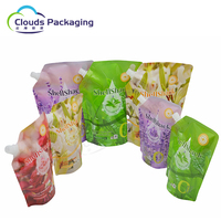 Sacs d'emballage en plastique de savon liquide de lessive 1L 3L personnalisé en usine avec bec verseur