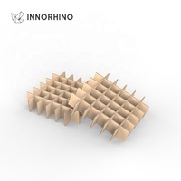 INNORHINO Standard 36-Fächer Wellpappe-Versandkarton Kerzenverpackungsbox mit Matter Laminierung Sushi-Einsätze Trennwände