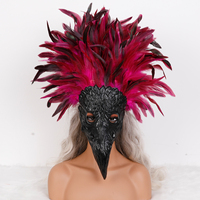 Ornement facial en plumes en gros pour la danse, les spectacles, les fêtes, les costumes et les événements