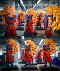 Figurine de Son Goku Super Saiyan 3 Dragon Ball Z de 54 cm, grande taille, nouvelle figurine de manga de dessin animé, statue en PVC, figurine d'anime, jouet cadeau - Product Image 5