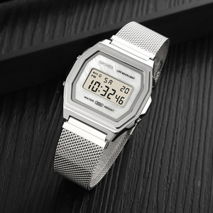 中国卸売 <span class=keywords><strong>Skmei</strong></span> 1806 ステンレスバンド メンズ レディース デジタル防水時計 - Product Image 4