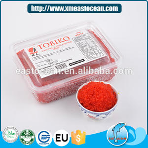 Pescado volador de mariscos, huevas, <span class=keywords><strong>rojo</strong></span>, congelado, condimentado, precio <span class=keywords><strong>tobiko</strong></span> - Product Image 5