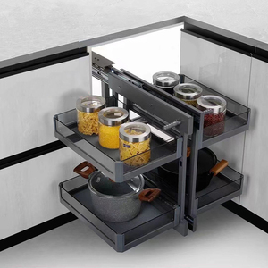 <strong>Corner</strong> <strong>Cabinet</strong> Full Pull-out Basket Kitchen <strong>Corner</strong> <strong>Cabinet</strong> Basket Full Open Small Monster Basket - Product Image 3