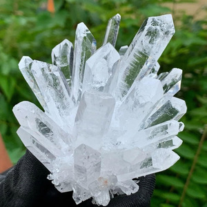 Bán buôn Reiki Rock rõ ràng tinh thể thạch anh cụm nguyên tinh thể cụm để trang trí - Product Image 1