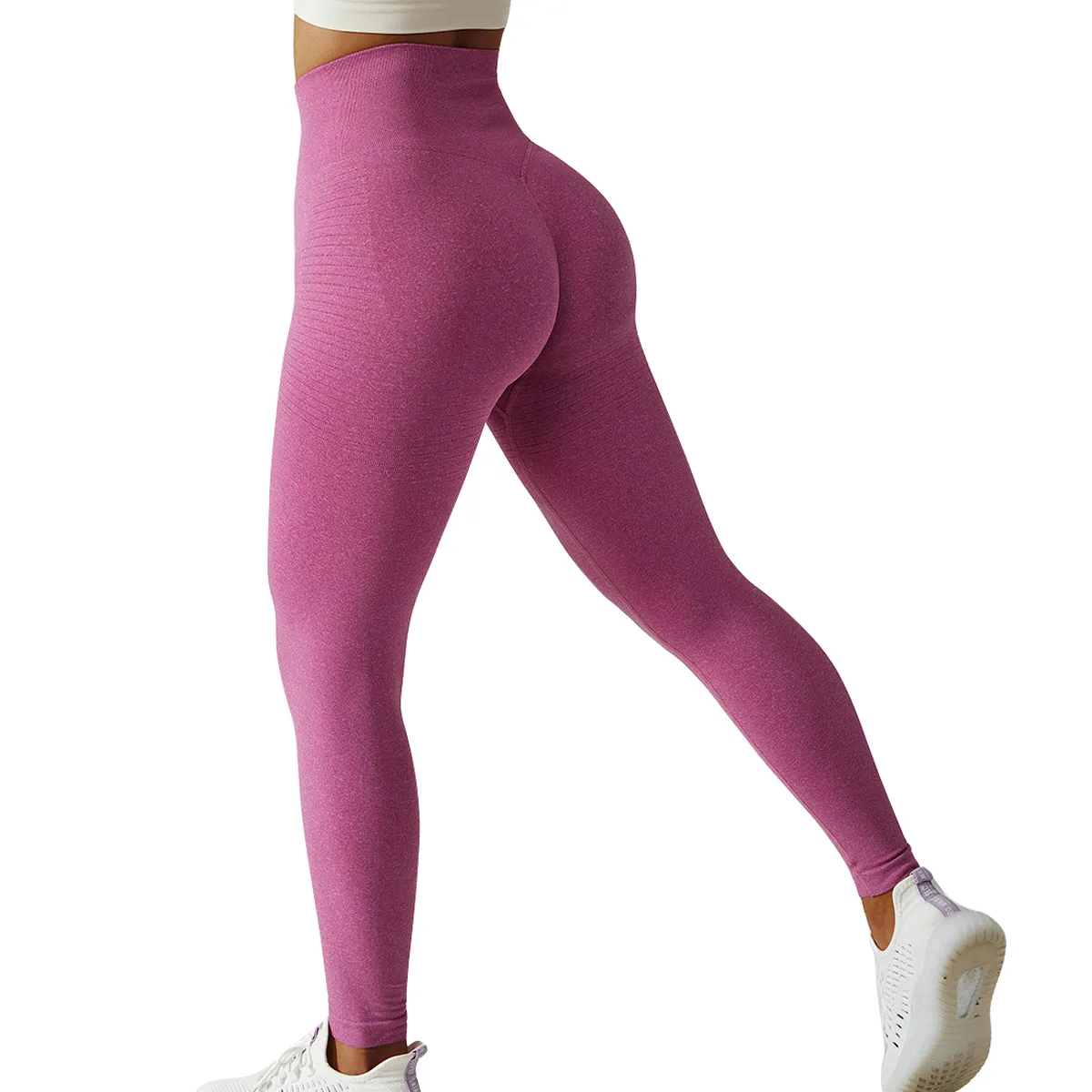 Fitness Leggings Women Seamless 4 Way Stretch Tummy Control Scrunch Running Leggings
