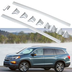 Barras Transversales Portaequipajes de Aluminio Plateado y Negro JOESHIER para Techo de Auto, para Honda Pilot 2016-2025 - Product Image 2