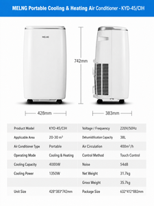 <span class=keywords><strong>Climatiseur</strong></span> <span class=keywords><strong>portable</strong></span> professionnel haute efficacité blanc pour maison, petit <span class=keywords><strong>climatiseur</strong></span> mobile pour maison et chambre - Product Image 2