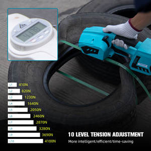 Vendita diretta in fabbrica adatto per PP/PET nastro per piccole imprese e uso domestico portatile semi-automatico elettrico reggiatrice - Product Image 5