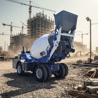 Bétonnière autochargeante Pro Series 3,5 m³ avec transmission hydrostatique, camion malaxeur mobile
