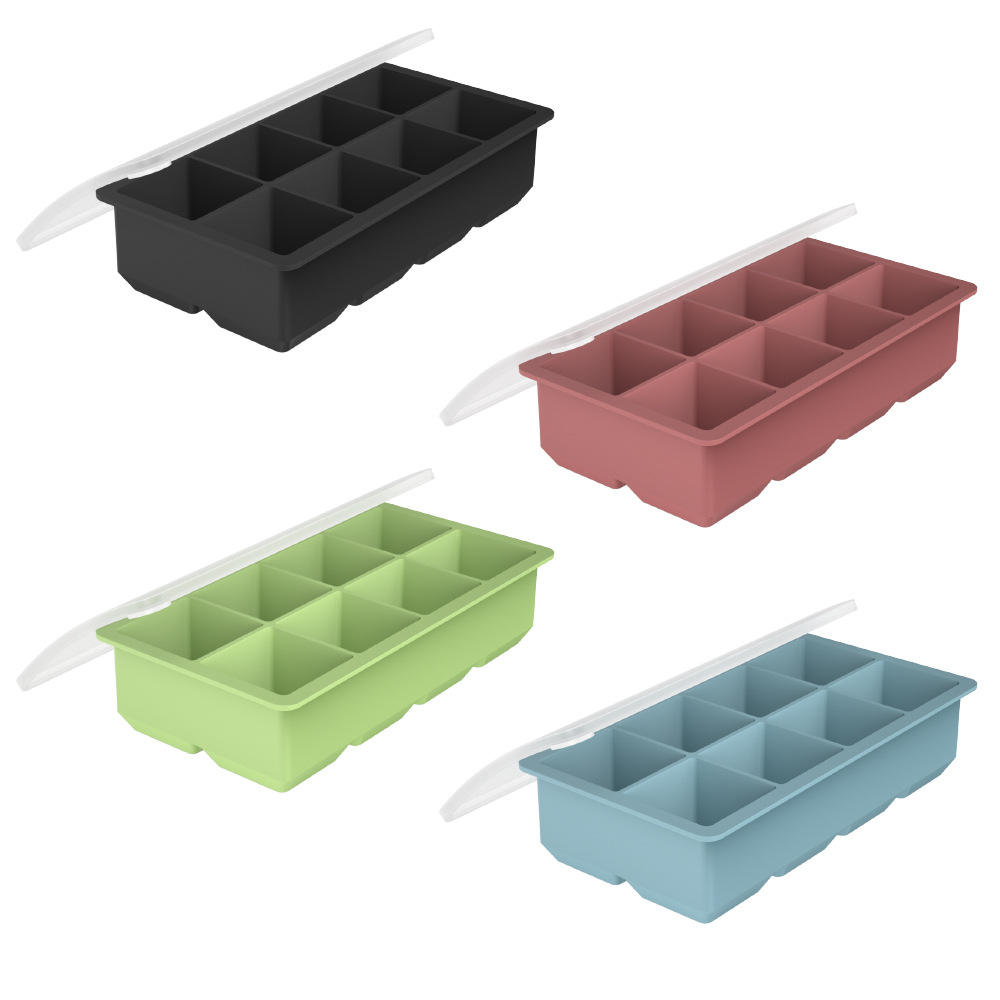 Bac à glaçons 8 grilles [avec couvercle]