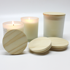 Tre nắp Nắp kích thước khác nhau bằng gỗ cho nến <span class=keywords><strong>Jar</strong></span> nắp chai gỗ cho lọ thủy tinh bán buôn tùy chỉnh Cốc nắp dễ dàng mở kết thúc - Product Image 4