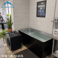 Baignoire de Plongeon Glacé Professionnelle en Acier Inoxydable pour Club Spa avec Refroidisseur Intelligent pour la Récupération Cutanée et le Bien-être