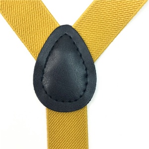 Yiwu Top Sellers Adjustable Y-back Braces Clip-on Muatard Yellow Mens <strong>Women</strong> Elastic <strong>Suspender</strong> <strong>Belt</strong> - Product Image 4