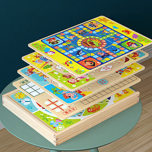 <span class=keywords><strong>Jeu</strong></span> <span class=keywords><strong>de</strong></span> société éducatif en bois 7-en-1 pour enfants, comprenant l'échecs chinois, le <span class=keywords><strong>jeu</strong></span> <span class=keywords><strong>de</strong></span> Go, le <span class=keywords><strong>jeu</strong></span> <span class=keywords><strong>de</strong></span> dames volantes, le Gomoku, boîte <span class=keywords><strong>de</strong></span> rangement pour jeux d'intérieur - Product Image 3