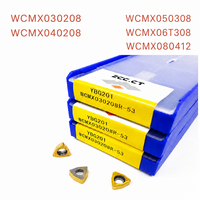 Plaquettes de foret en carbure de tungstène ZCC.CT WCMX030208 SPGT050204, plaquettes de foret en U WCMX040208 WCMX06T308 SPGT060204 pour l'usinage des trous