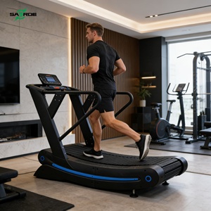 Tapis roulant manuel SAERDE Air Runner non motorisé, sans moteur, pour usage commercial, salle de sport, fitness, tapis roulant incurvé - Product Image 6