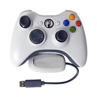 Manette de Jeu Sans Fil GPD pour Xbox 360, Récepteur 2.4G Compatible PC, Ordinateur et Android TV Box, Joystick à Vibration P3