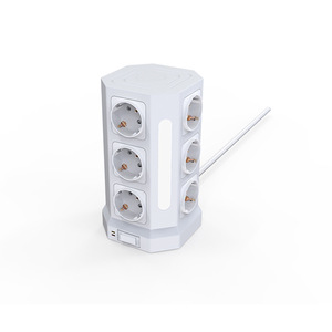 Groothandel Op Maat Europese Standaard High Power Verticale Toren <span class=keywords><strong>Plug</strong></span> 12-Holes Multifunctionele Stopcontact Netsnoer Verlengaansluiting - Product Image 1