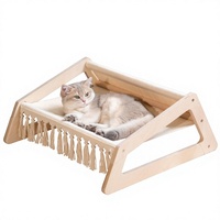 Kühlende Katzenhängematte mit abnehmbarem, waschbarem Bezug, antiallergisch, Haustier-Sofa, erhöhter Katzenliegestuhl für den Innenbereich, Katzenmöbel