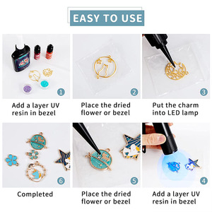 อีพ็อกซี่เรซิน UV-30G/100G/250G/1000G/คริสตัลชนิดแข็งใสกาวอัลตราไวโอเลตบ่มอีพอกซีเรซินคริสตัลสำหรับเครื่องประดับ DIY Makin - Product Image 3