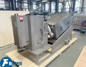 Sludge dewatering press, spiral sludge dewatering machine used in food processing
