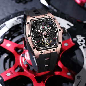 นาฬิกาข้อมือจักรกลสีฟ้ารุ่น Chance Jc-9-198g-1 ขายส่ง ตัวเรือนเหล็ก ระบบตูร์บิญอง นาฬิกาอัตโนมัติ หน้าปัดโปร่งหรูหรา นาฬิกาผู้ชาย - Product Image 1