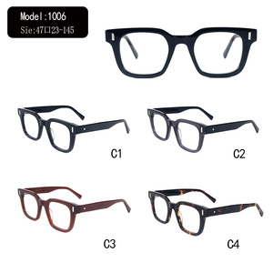 Rectangular Full Rim Eyeglasses Frames Tortoise Shell Pattern Unisex Anti-Uv Protection For Adults - Product Image 3