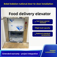 BOKEL Neuer Restaurant- und Hotel-Küchen-Lebensmitteltransportaufzug mit Automatischer Hebefunktion und Traktionsantrieb Modell BKLY-300