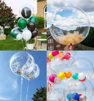 Ballons Bobo transparents de 20 pouces, ballons lumineux à LED transparents pour la décoration de la maison, bricolage, événements de Noël, remises de diplômes, Thanksgiving