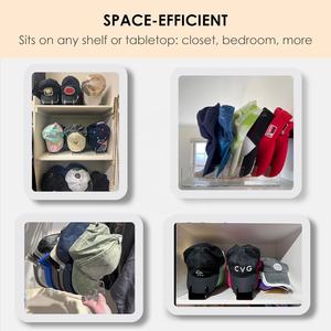 Soporte acrílico para sombrero, organizador de exhibición de gorra de béisbol sin instalar, paquete de 2, capacidad para 14 gorras transparentes para armario, dormitorio, tocador, almacenamiento de alimentos - Product Image 2