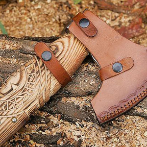 Handmade Hand Viking <b>Axe</b> Beautiful New Design Wood <b>Handle</b> Steel Head Customizable Color and 100% High Quality Viking <b>Axe</b> Outdoor - Product Image 3
